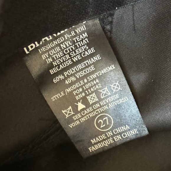 Blank NYC Vegan Leather Pull‎ On Holiday NYE Chic Skinny Ankle Pants Black - Picture 10 of 14